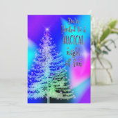 Holiday Magic Invitation - Northern Lights Kaart (Staand voorkant)