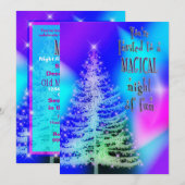 Holiday Magic Invitation - Northern Lights Kaart (Voorkant / Achterkant)