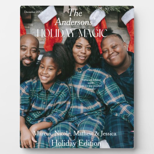 Holiday Magic Magazine Fotocover Fotoplaat (Voorkant)