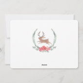Holiday Magic | Woodland Jackalope-fotokaarten Feestdagenkaart (Achterkant)