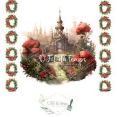 Holiday Magical Castle Decoupage Paper Tissuepapier