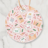 Holiday Mail & Letters to Santa - Vrolijk Kerstfee Bedankjes Labels (Achterkant)