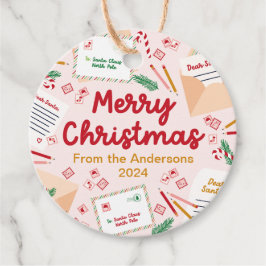 Holiday Mail & Letters to Santa - Vrolijk Kerstfee Bedankjes Labels