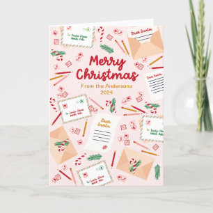 Holiday Mail & Letters to Santa - Vrolijk Kerstfee Feestdagen Kaart