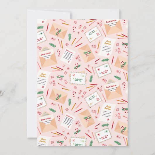 Holiday Mail & Letters to Santa - Vrolijk Kerstfee Kaart (Achterkant)