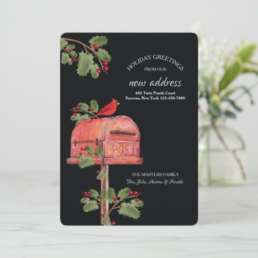 Holiday Mailbox Wenskaart Kaart (Staand voorkant)