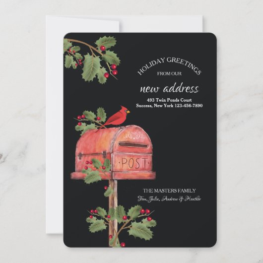 Holiday Mailbox Wenskaart Kaart (Voorkant)