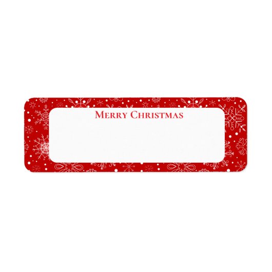 Holiday Mailing Etiket (Voorkant)