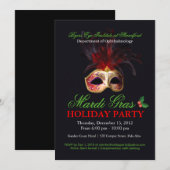 Holiday Masquerade Uitnodiging (Voorkant / Achterkant)
