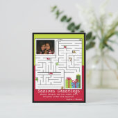 Holiday Maze Wenskaart Feestdagenkaart (Staand voorkant)