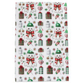 Holiday Medical with Stethoscope Christmas Nurse Medium Cadeauzakje (Voorkant)