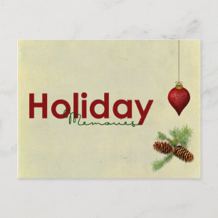 Holiday Memories-briefkaart Feestdagenkaart