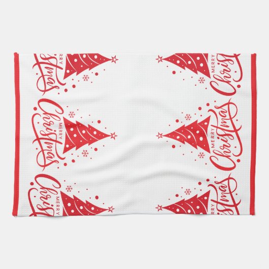 Holiday Merry Christmas  Theedoek (Horizontaal)