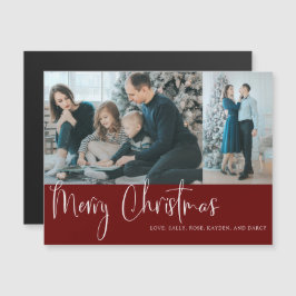 Holiday Merry kerstscript 2 Foto Collage Red