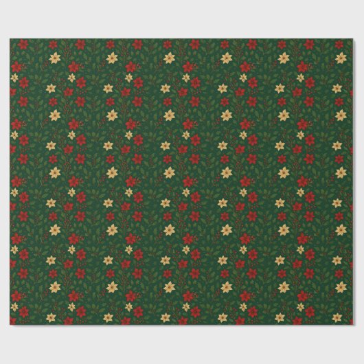 Holiday Mistletoe Wrapping Paper Cadeaupapier (Vlak)