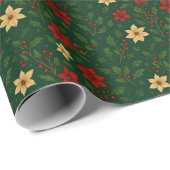 Holiday Mistletoe Wrapping Paper Cadeaupapier (Rol Hoek)
