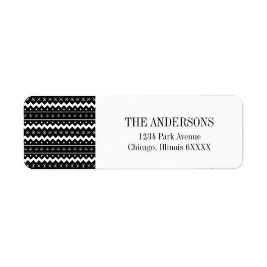 Holiday Mittens Warm Wish Address Label (Voorkant)