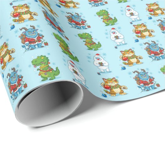 Holiday Monsters Cadeaupapier (Rol Hoek)