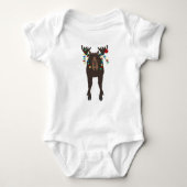 Holiday Moose Baby Bodysuit (Voorkant)