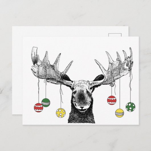 Holiday Moose Briefkaart (Voorkant / Achterkant)