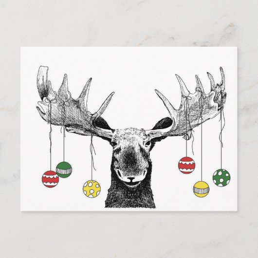 Holiday Moose Briefkaart (Voorkant)