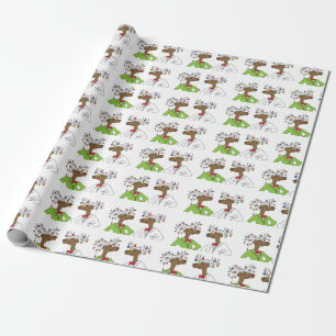 Holiday Moose Cadeaupapier