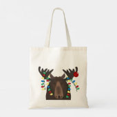 Holiday Moose Canvas tas (Achterkant)