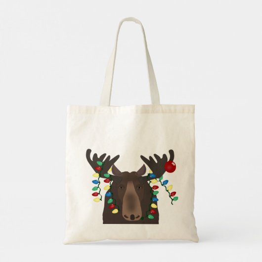Holiday Moose Canvas tas (Achterkant)
