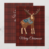 Holiday Moose Card Feestdagenkaart (Voorkant / Achterkant)