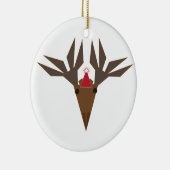 holiday moose keramisch ornament (Rechts)