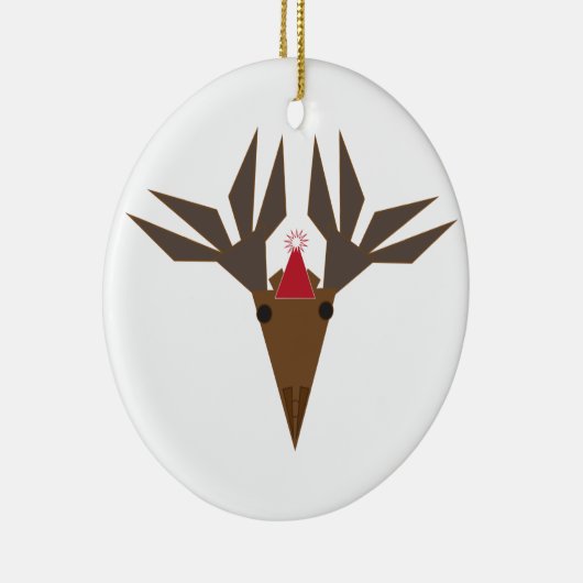 holiday moose keramisch ornament (Rechts)