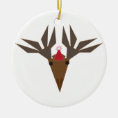 holiday moose keramisch ornament (Voorkant)