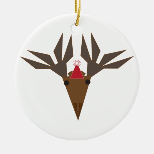 holiday moose keramisch ornament (Voorkant)