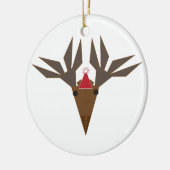 holiday moose keramisch ornament (Links)