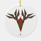 holiday moose keramisch ornament (Achterkant)