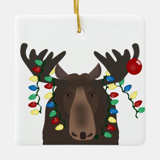 Holiday Moose Ornament (Voorkant)