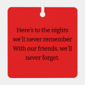 Holiday Moose Ornament (Achterkant)