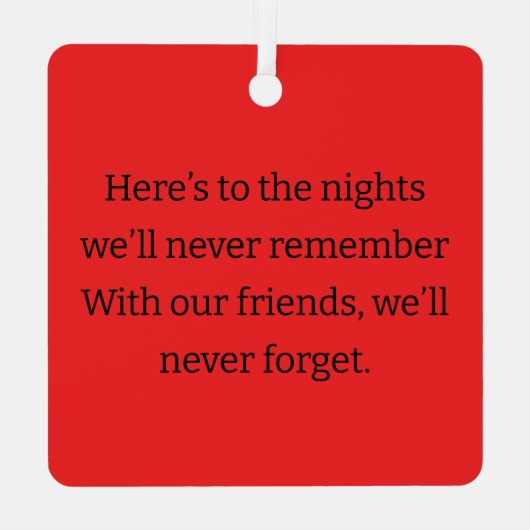 Holiday Moose Ornament (Achterkant)