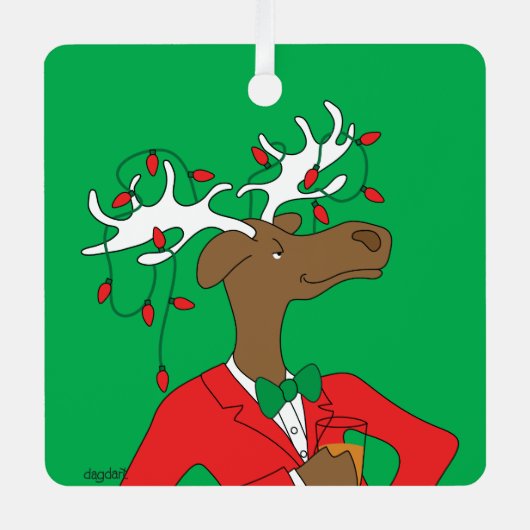Holiday Moose Ornament (Voorkant)
