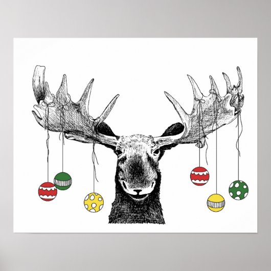 Holiday Moose Poster (Voorkant)
