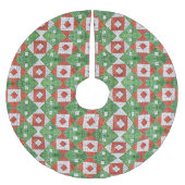 HOLIDAY MOSAIC Tree Skirt Kerstboom Rok (Voorkant)