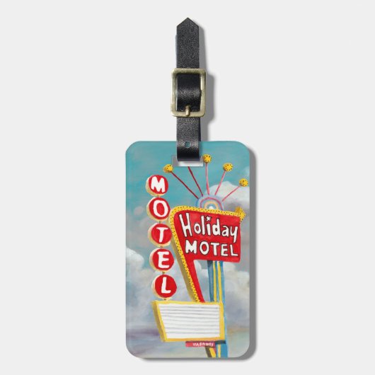 Holiday Motel Sign Bagagelabel (Voorkant verticaal)