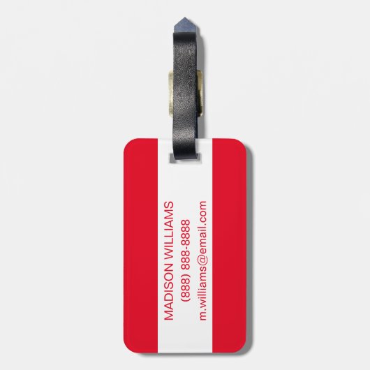 Holiday Motel Sign Bagagelabel (Achterkant verticaal)