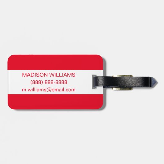 Holiday Motel Sign Bagagelabel (Achterkant horizontaal)