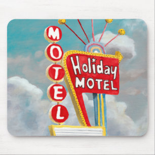 Holiday Motel Sign Muismat