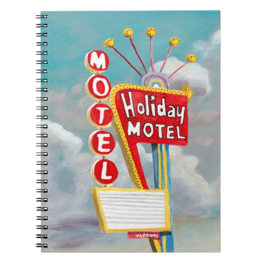 Holiday Motel Sign Notitieboek (Voorkant)