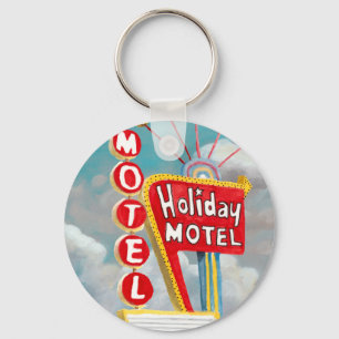 Holiday Motel Sign Sleutelhanger