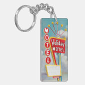 Holiday Motel Sign Sleutelhanger (Voorkant Links)
