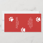 Holiday Movie Parody Add Pet Photo Bedankkaart (Achterkant)