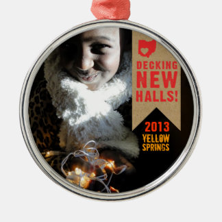 Holiday Moving Ohio Postmark Metalen Ornament